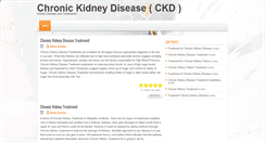 Desktop Screenshot of chronickidneydiseaseckd.com